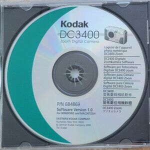 Vintage - Kodak DC3400 Zoom Digital Camera Software CD, 2000